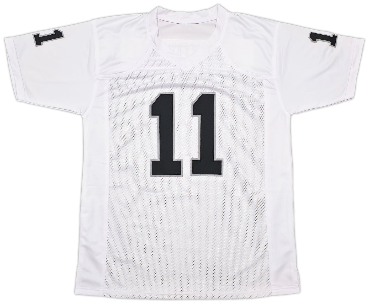 Oakland Raiders Sebastian Janikowski Autographed White Jersey Beckett BAS QR Stock #253390