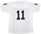 Oakland Raiders Sebastian Janikowski Autographed White Jersey Beckett BAS QR Stock #253390