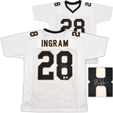 New Orleans Saints Mark Ingram Autographed White Jersey Beckett BAS QR Stock #253482