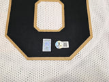 New Orleans Saints Mark Ingram Autographed White Jersey Beckett BAS QR Stock #253482