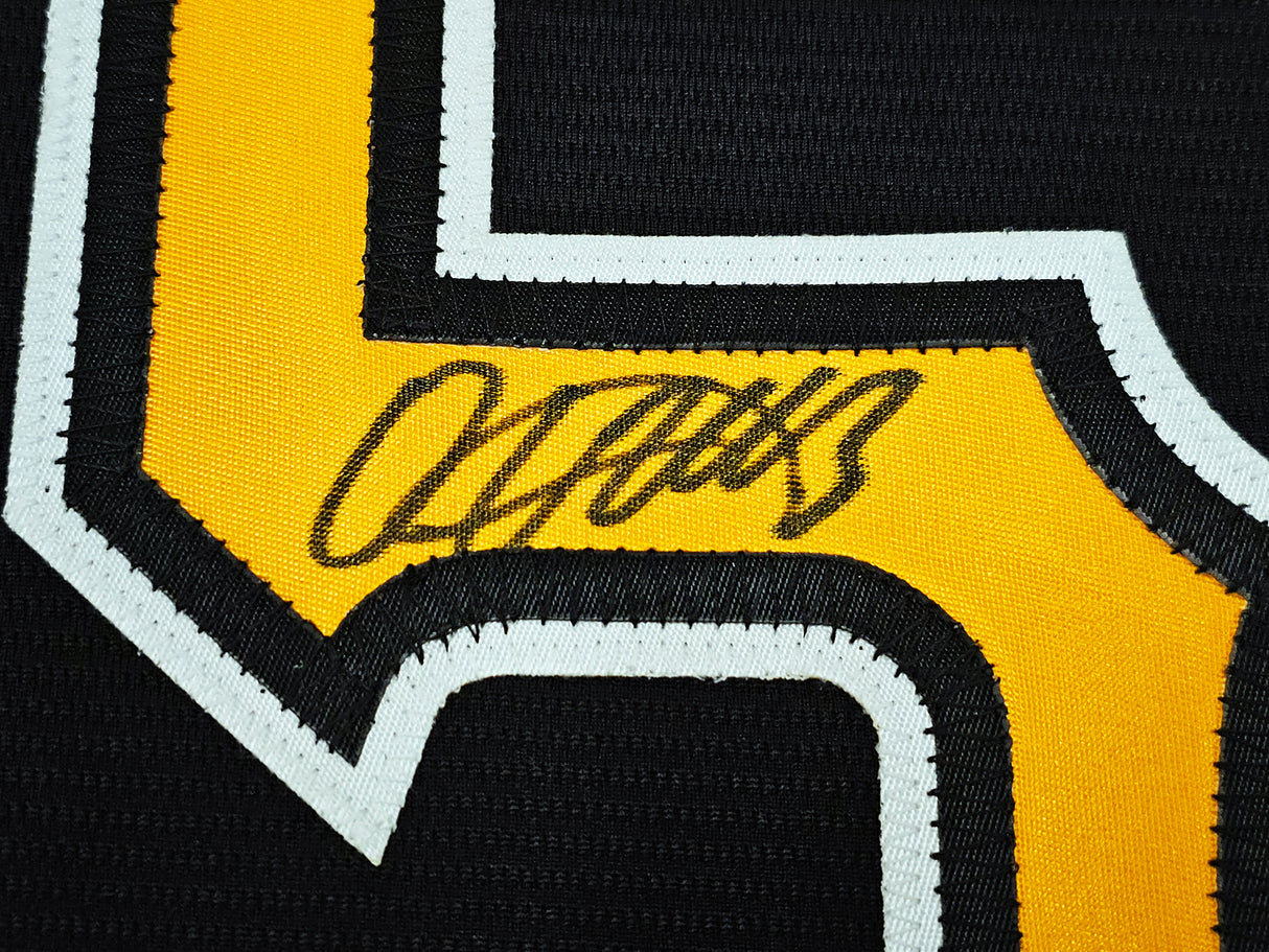 Pittsburgh Pirates Oneil Cruz Autographed Black Nike Jersey Size L Beckett BAS QR Stock #220598