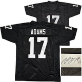 Las Vegas Raiders Davante Adams Autographed Black Jersey Beckett BAS Witness Stock #220595