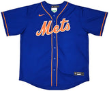 New York Mets Francisco Alvarez Autographed Blue Nike Jersey Size XL Beckett BAS Witness Stock #220558