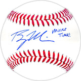 Bryce Miller Autographed Official MLB Baseball Seattle Mariners "Miller Time!" MCS Holo Stock #234567