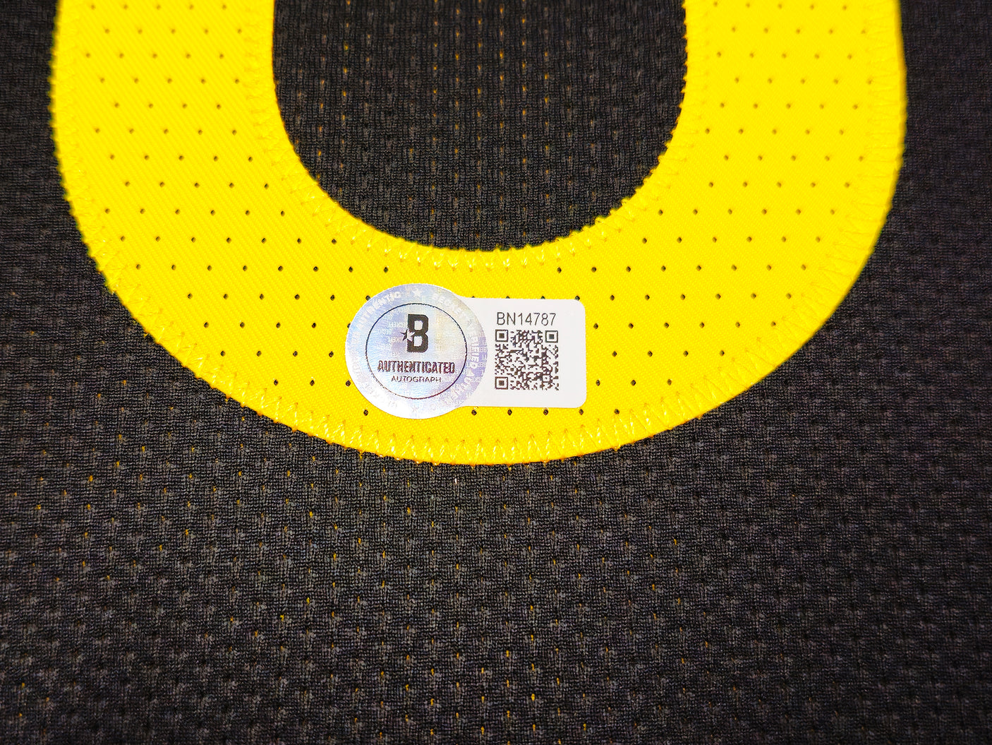 Golden State Warriors Stephen Curry Autographed Black Nike Authentic City Edition Jersey Size 48 Length +2 Beckett BAS QR Stock #234964