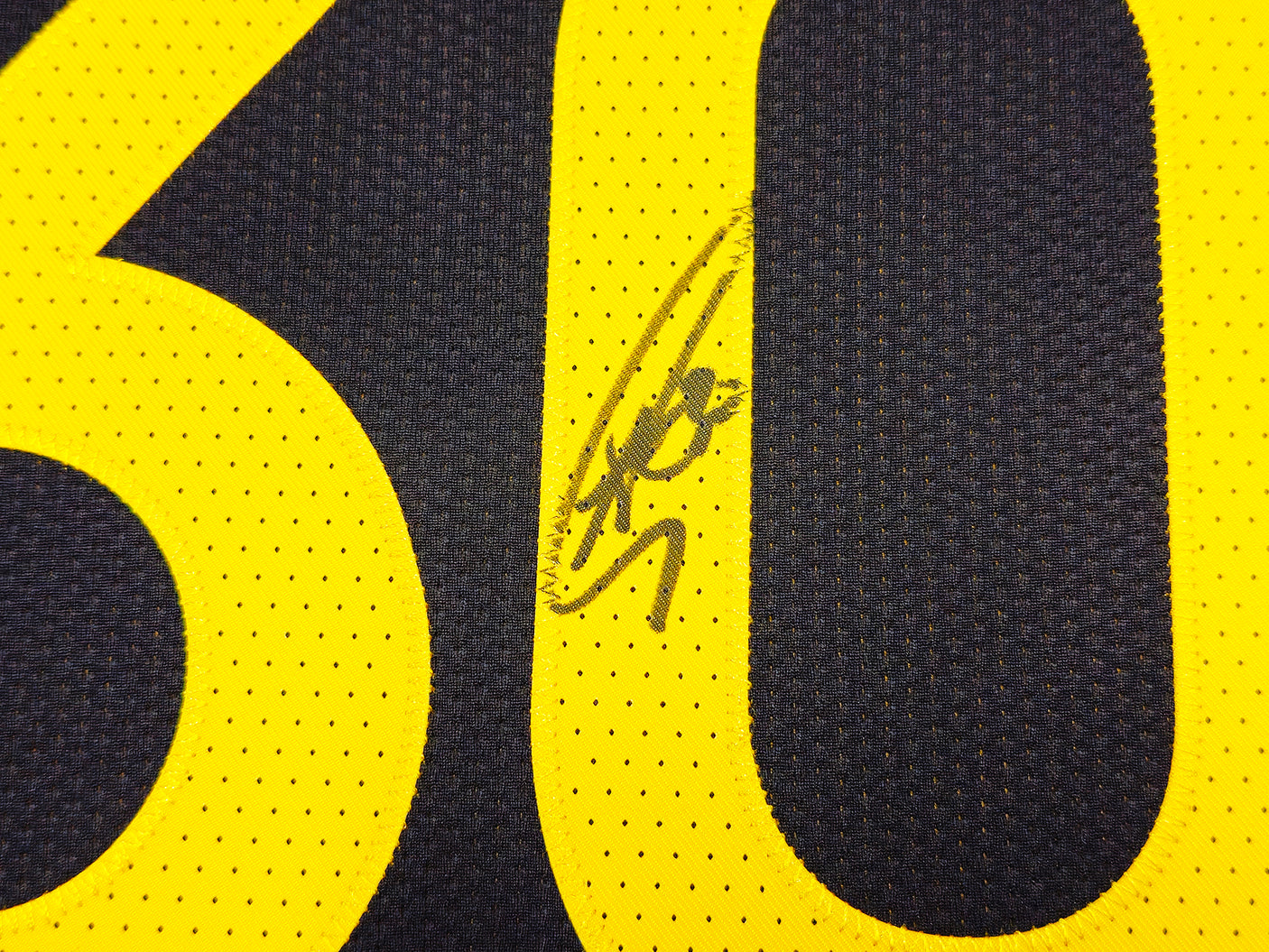 Golden State Warriors Stephen Curry Autographed Black Nike Authentic City Edition Jersey Size 52 Length +2 Beckett BAS QR Stock #234965