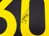 Golden State Warriors Stephen Curry Autographed Black Nike Authentic City Edition Jersey Size 52 Length +2 Beckett BAS QR Stock #234965