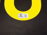 Golden State Warriors Stephen Curry Autographed Black Nike Authentic City Edition Jersey Size 52 Length +2 Beckett BAS QR Stock #234965