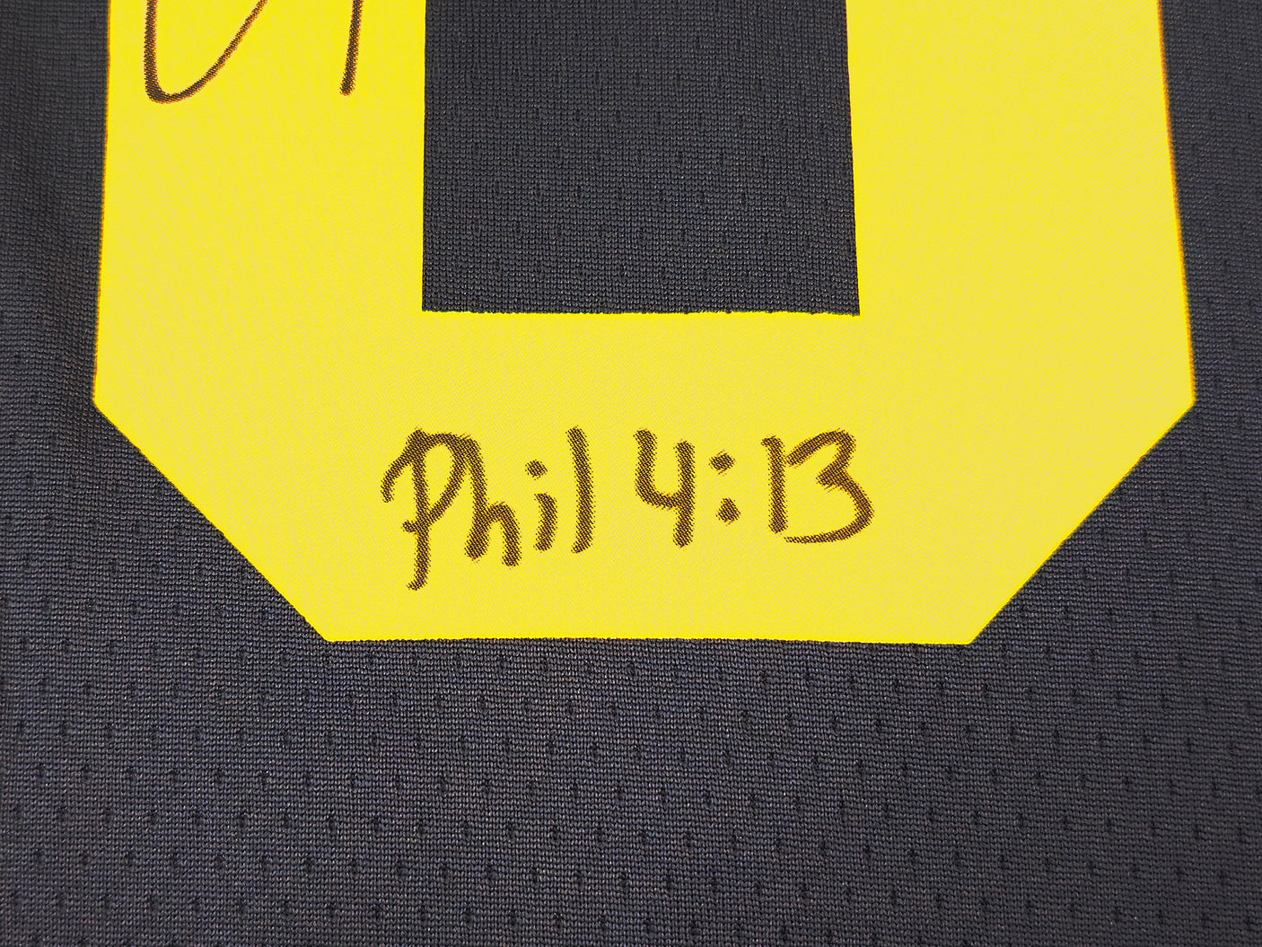 Golden State Warriors Stephen Curry Autographed Blue Nike Jordan Statement Edition Jersey Size 48 "Bible Verse" Beckett BAS QR Stock #234962