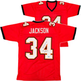 Tampa Bay Buccaneers Dexter Jackson Autographed Red Jersey "SB XXXVII MVP" Beckett BAS QR Stock #234956