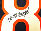 Chicago Bears Willie Gault Autographed Navy Blue Jersey "SB XX CHAMPS" Beckett BAS Witness Stock #221062