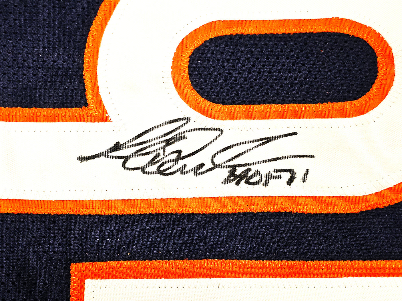 Chicago Bears Richard Dent Autographed Navy Blue Jersey "HOF 11" Beckett BAS Witness Stock #221054