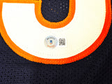 Chicago Bears Richard Dent Autographed Navy Blue Jersey "HOF 11" Beckett BAS Witness Stock #221054