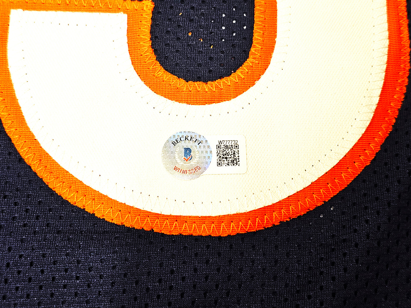 Chicago Bears Richard Dent Autographed Navy Blue Jersey "HOF 11" Beckett BAS Witness Stock #221054