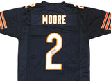 Chicago Bears DJ Moore Autographed Navy Blue Jersey Beckett BAS Witness Stock #221067