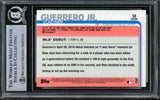 Vladimir Guerrero Jr. Autographed 2019 Topps Chrome Update Rookie Card #58 Toronto Blue Jays Beckett BAS Stock #209785