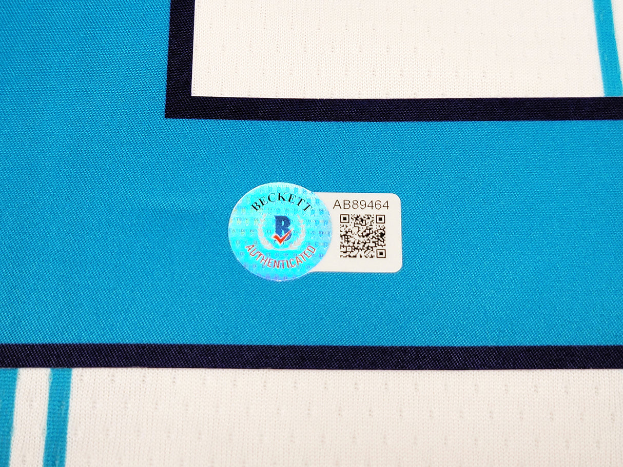 Charlotte Hornets LaMelo Ball Autographed White Nike Swingman Jersey Size L Beckett BAS QR Stock #209486
