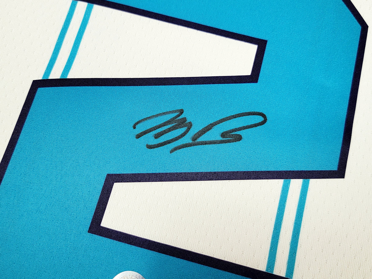 Charlotte Hornets LaMelo Ball Autographed White Nike Swingman Jersey Size XXL Beckett BAS QR Stock #209488