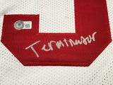 Alabama Crimson Tide Will Anderson Autographed White Jersey "Terminator" Beckett BAS Witness Stock #209475