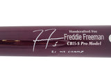 Freddie Freeman Autographed Red & Blue Marucci Game Model Bat Atlanta Braves "21 WS Champs" Beckett BAS QR Stock #209155