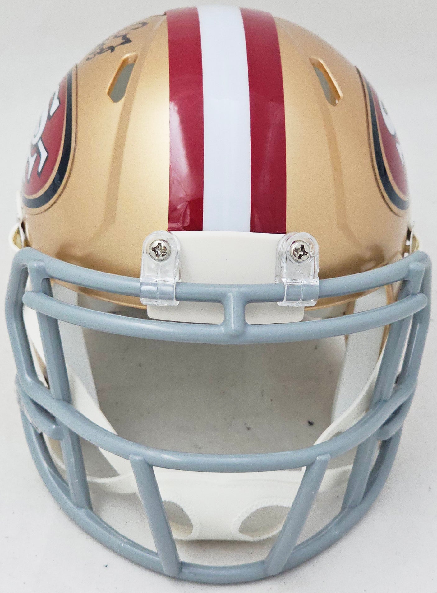 Roger Craig Autographed San Francisco 49ers Gold Speed Mini Helmet Beckett BAS Witness Stock #221284