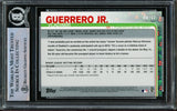 Vladimir Guerrero Jr. Autographed 2019 Topps Holiday Rookie Card #HW167 Toronto Blue Jays Beckett BAS #14863553