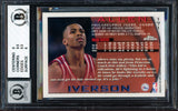 Allen Iverson Autographed 1996-97 Topps Chrome Rookie Card #171 Philadelphia 76ers BGS 7 Auto Grade Gem Mint 10 Beckett BAS #14323830