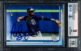 Fernando Tatis Jr. Autographed 2019 Topps Rainbow Foil Rookie Card #410 San Diego Padres BGS 9 Auto Grade Gem Mint 10 Beckett BAS #14323867