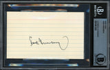 Hank Greenberg Autographed 3x5 Index Card Detroit Tigers Beckett BAS #14613355