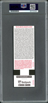 Julio Rodriguez Autographed MLB Debut Ticket Seattle Mariners Mascot Picture PSA/DNA #84724460