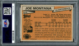 Joe Montana Autographed 1981 Topps Rookie Card #216 San Francisco 49ers PSA 5 Auto Grade Mint 9 PSA/DNA #77941113