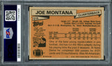 Joe Montana Autographed 1981 Topps Rookie Card #216 San Francisco 49ers PSA 4 Auto Grade Gem Mint 10 PSA/DNA #77941084