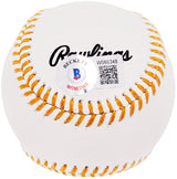 Cesar Geronimo Autographed Official Gold Glove MLB Baseball Cincinnati Reds "4x GG" Beckett BAS Witness Stock #209351