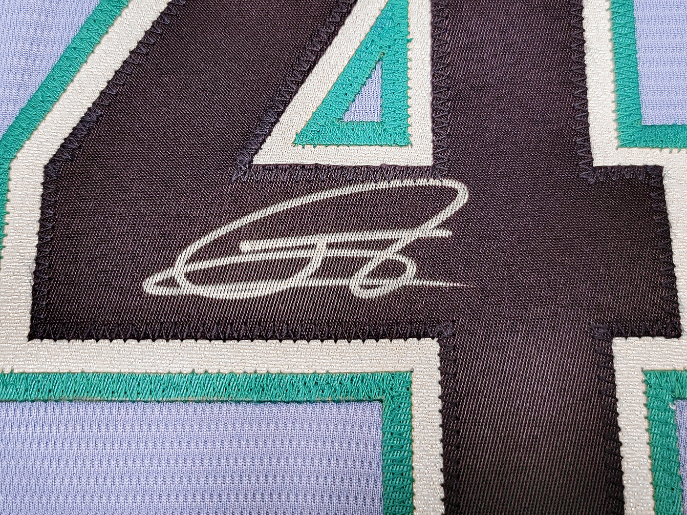 Seattle Mariners Julio Rodriguez Autographed Light Blue Nike Spring Training Jersey Size L Beckett BAS Witness Stock #210098