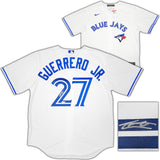 Toronto Blue Jays Vladimir Guerrero Jr. Autographed White Nike Jersey Size L Beckett BAS QR Stock #210102