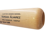 Yordan Alvarez Autographed Blonde Victus Player Model Bat Houston Astros "2022 Game 6 WS GW 3 Run HR" Beckett BAS Witness Stock #210082