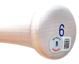 Josh Jung Autographed Blue/White Marucci Player Model Bat Texas Rangers "23 WS Champs" Beckett BAS Witness Stock #221362
