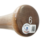 Josh Jung Autographed Navy/Grey Marucci Player Model Bat Texas Rangers "23 WS Champs" Beckett BAS Witness Stock #221363