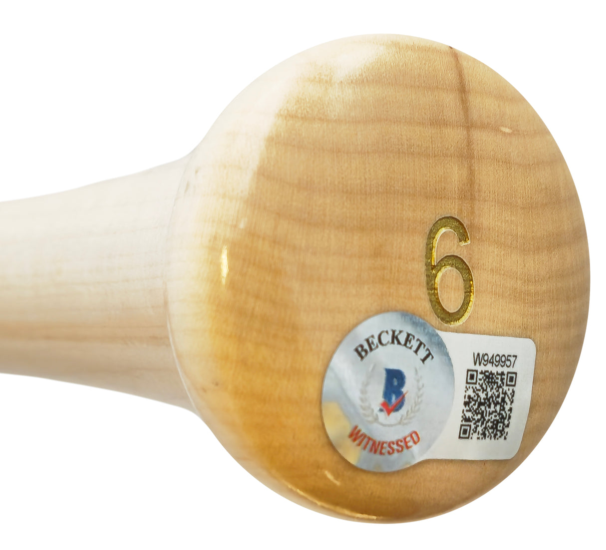 Josh Jung Autographed Blonde Marucci Player Model Bat Texas Rangers "23 WS Champs" Beckett BAS Witness Stock #221361