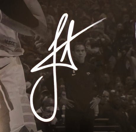Nikola Jokic Autographed 16x20 Photo Denver Nuggets 2023 NBA Finals Spotlight JSA Stock #221507