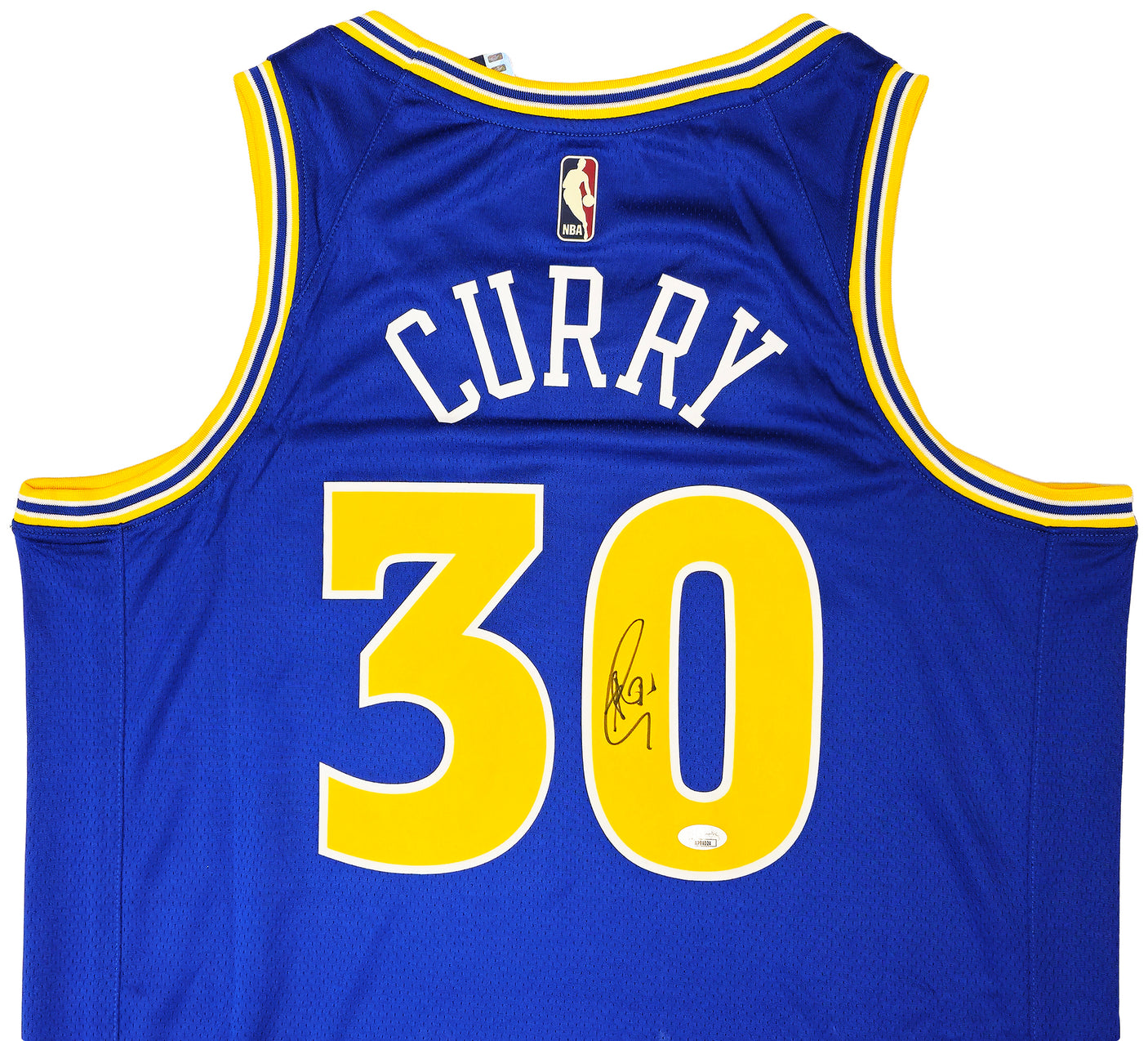 Golden State Warriors Stephen Curry Autographed Blue Nike Swingman Classic Edition Jersey Size 48 JSA Stock #221492