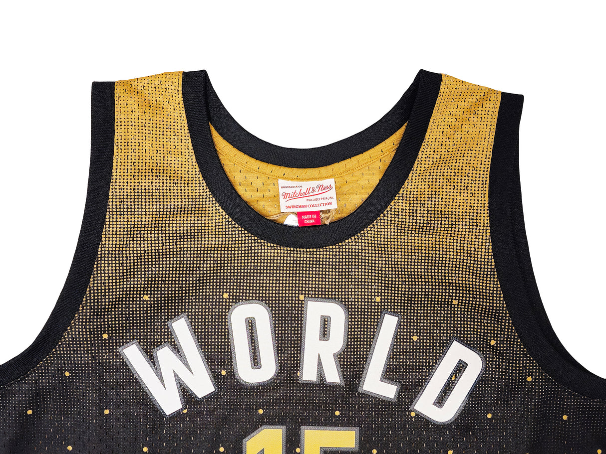 Denver Nuggets Nikola Jokic Autographed Black Authentic Mitchell & Ness HWC Swingman 2016 All Star Game World Jersey Size XL JSA Stock #221502