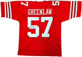 San Francisco 49ers Dre Greenlaw Autographed Red Jersey Beckett BAS Witness Stock #221287