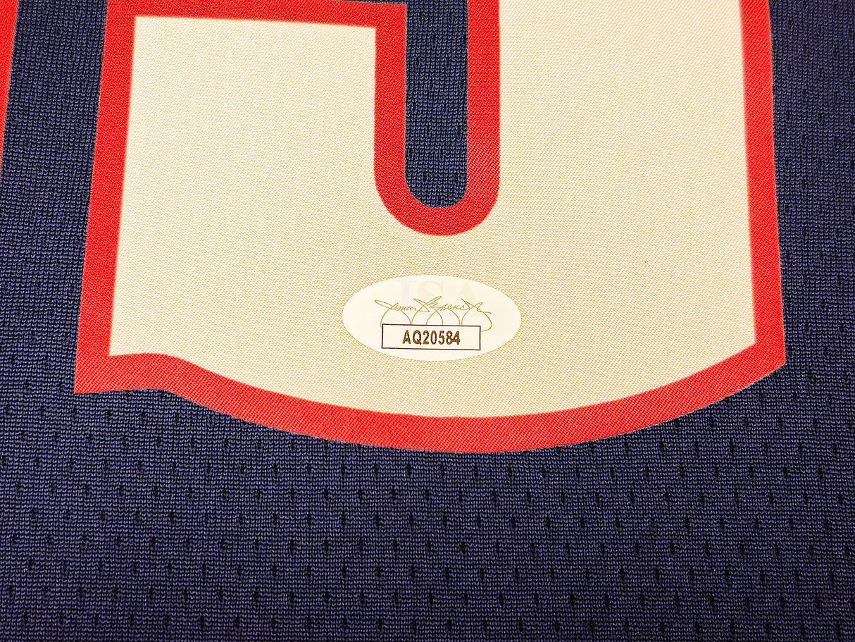 Denver Nuggets Nikola Jokic Autographed Blue Nike Swingman Icon Edition Jersey Size 48 JSA Stock #221497