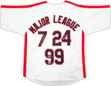 Major League Charlie Sheen, Corbin Bernsen & Tom Berenger Autographed White Jersey Beckett BAS Witness Stock #221309