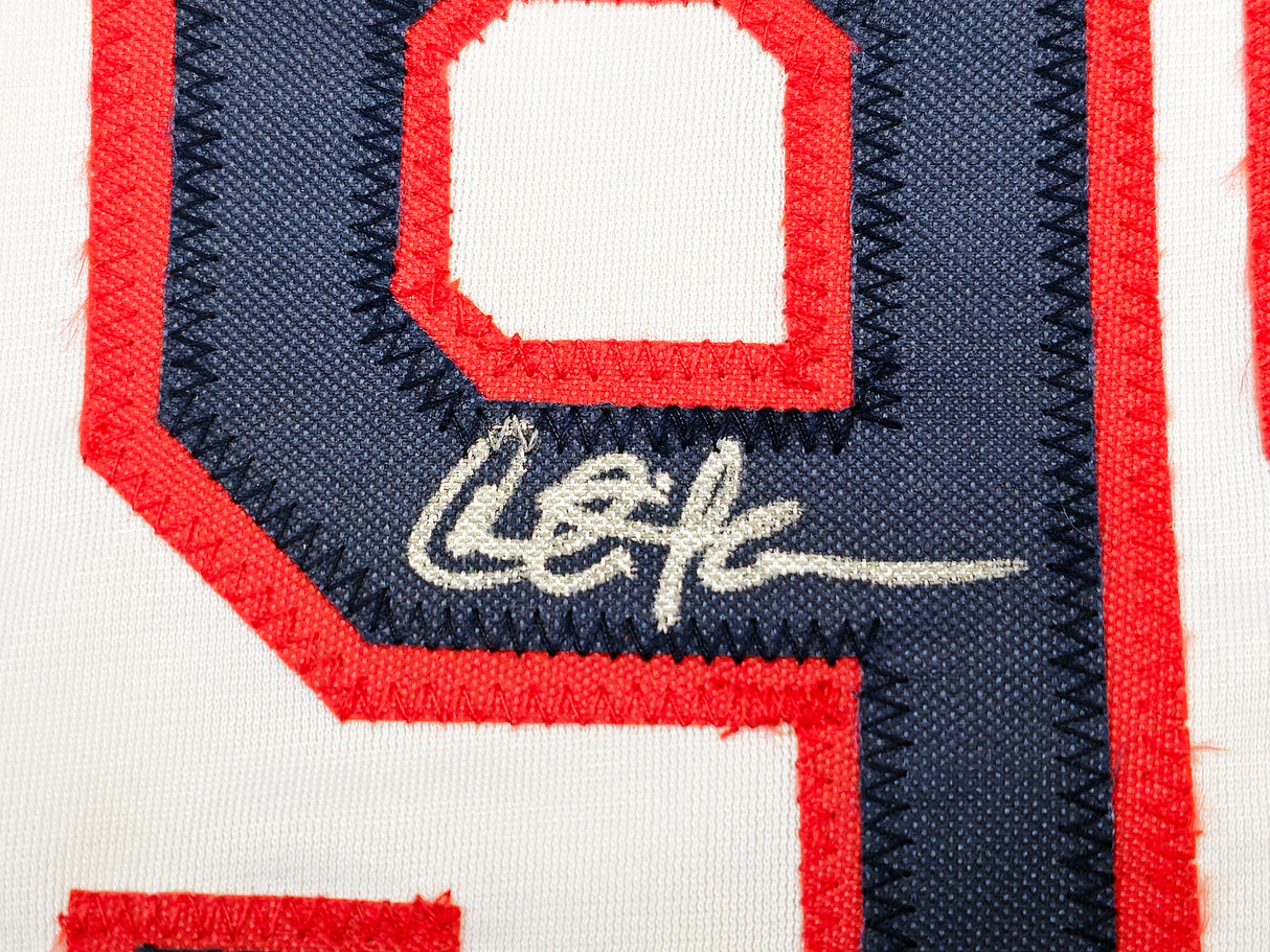 Major League Charlie Sheen, Corbin Bernsen & Tom Berenger Autographed White Jersey Beckett BAS Witness Stock #221309