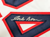 Major League Charlie Sheen, Corbin Bernsen & Tom Berenger Autographed White Jersey Beckett BAS Witness Stock #221309