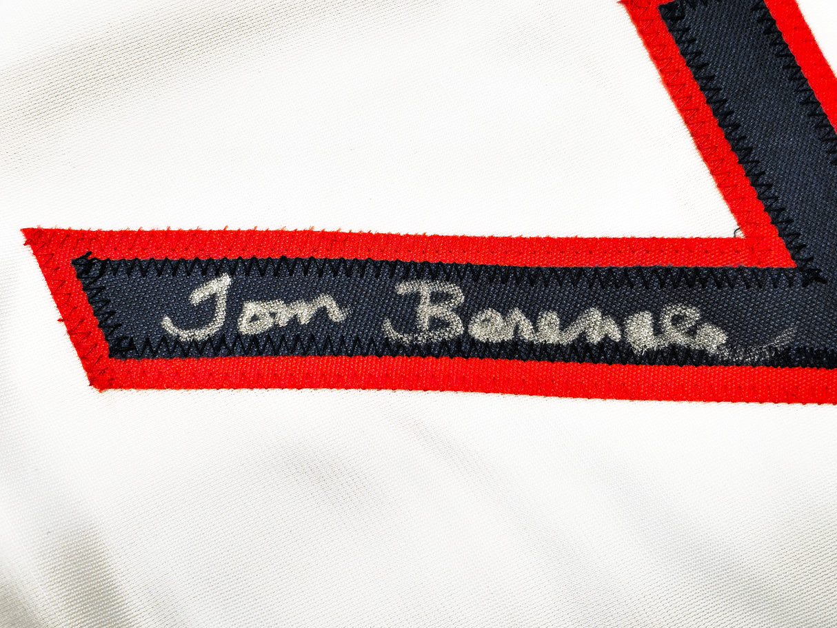 Major League Charlie Sheen, Corbin Bernsen & Tom Berenger Autographed White Jersey Beckett BAS Witness Stock #221309
