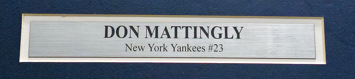 New York Yankees Don Mattingly Autographed Framed White Pinstripe Nike Jersey PSA/DNA Stock #221136