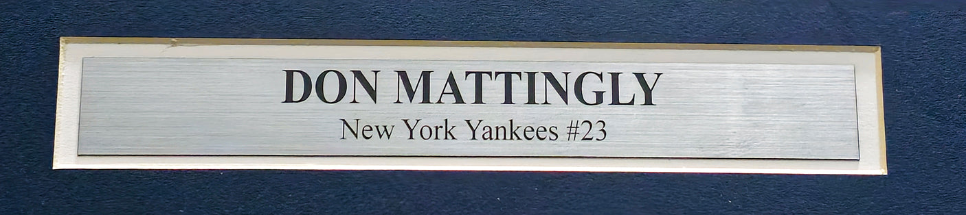 New York Yankees Don Mattingly Autographed Framed White Pinstripe Nike Jersey PSA/DNA Stock #221136
